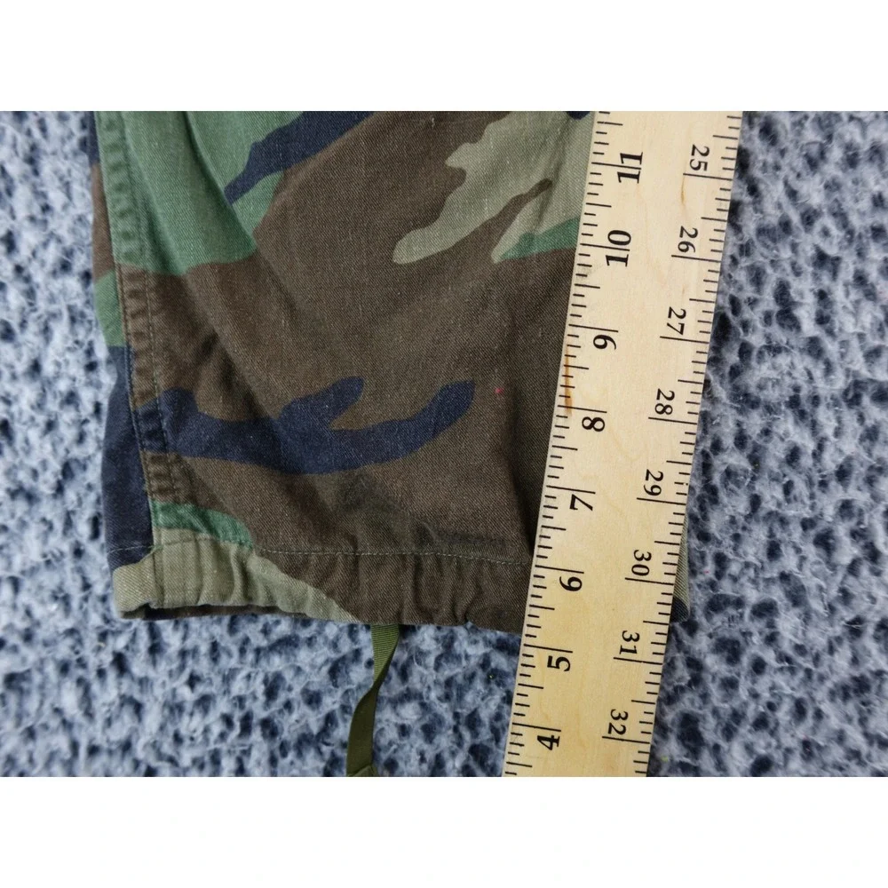 Vintage Woodland Camo Cargo Pants Military‎ Style Utility Trousers Med Regular